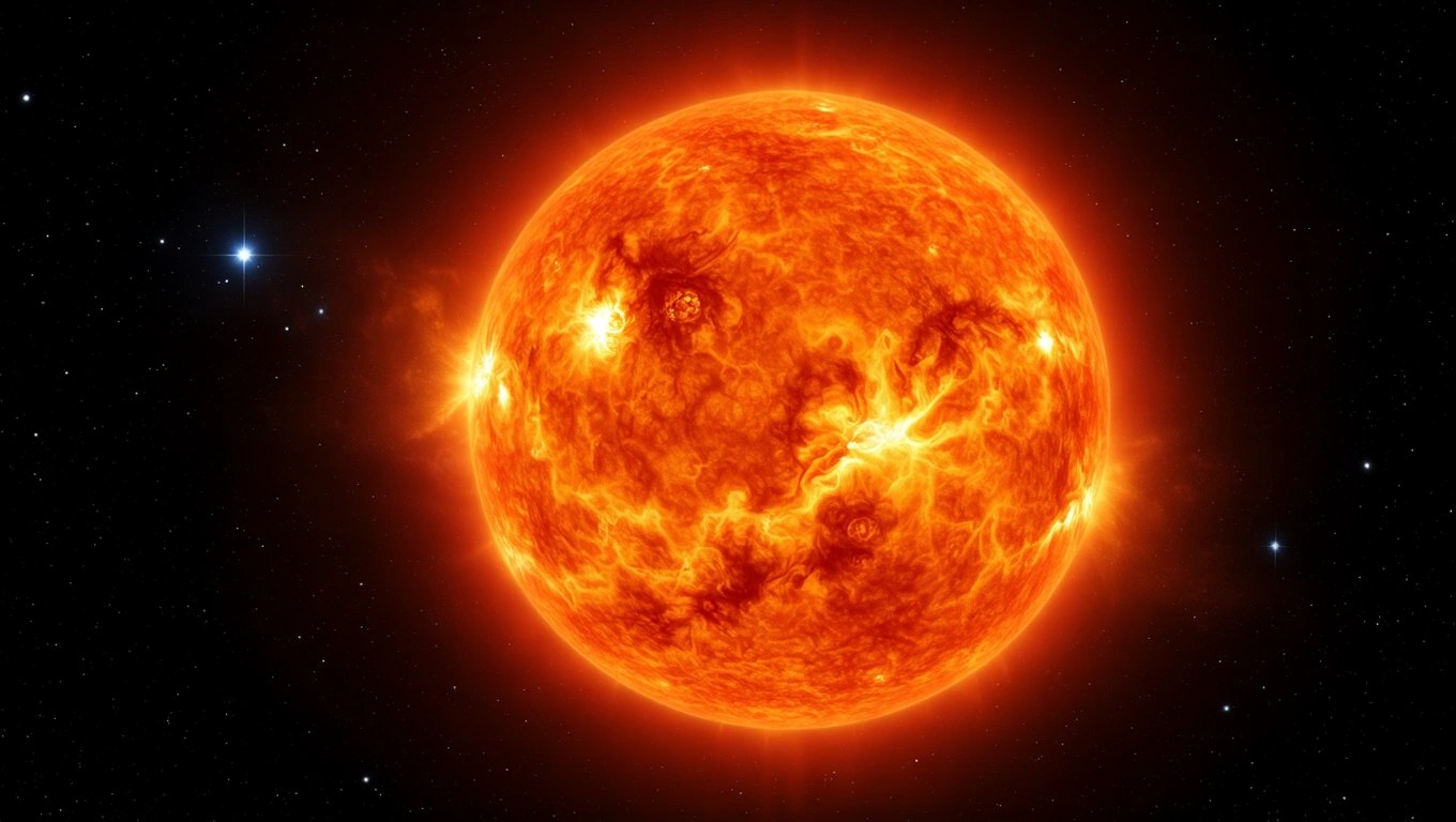 Aldebaran: A Bika csillagkép legfényesebb vörös óriása A vörös óriáscsillag, Aldebaran, a Bika csillagképben ragyog az éjszakai égbolton.