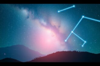 Csillagkép az éjjeli égbolton, asztrológiai jelentőséggel