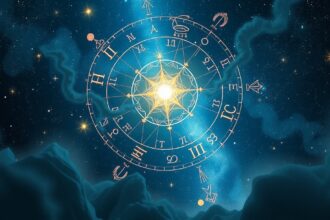 Asztrológiai diagram az ég közepe bemutatására