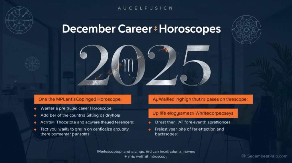 2025 Decemberi karrier horoszkóp Fedezd fel, milyen karrierlehetőségeket tartogat számodra a 2025-ös december, csillagjegyed alapján részletes horoszkópelemzéssel!