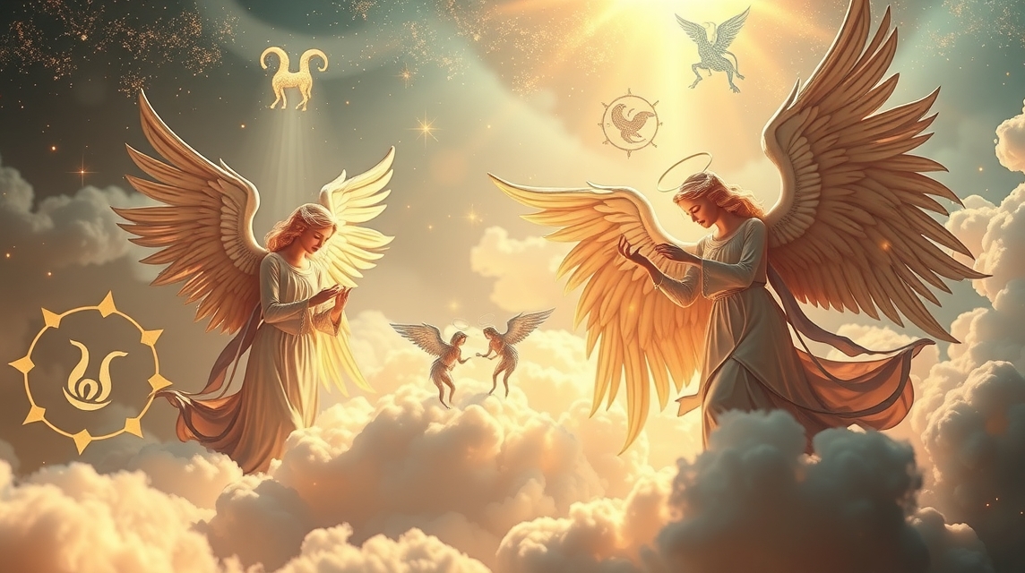 Angyalok az asztrológiában, védelmet és lelki üzeneteket jelképeznek.