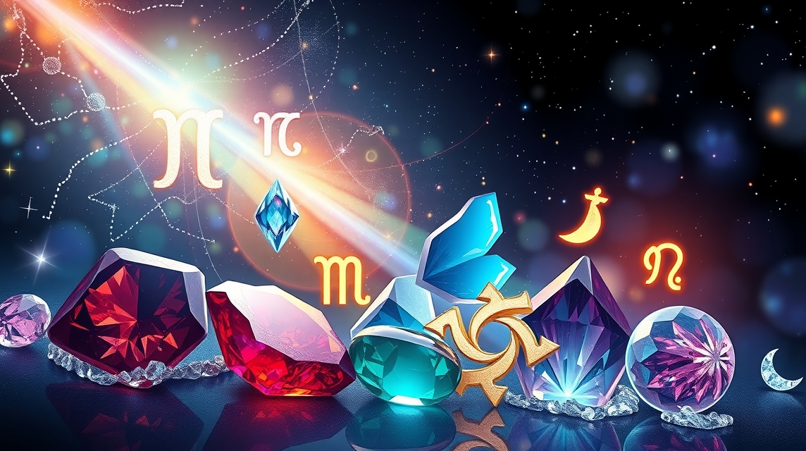 Ékkövek és drágakövek asztrológiai szimbólumokkal