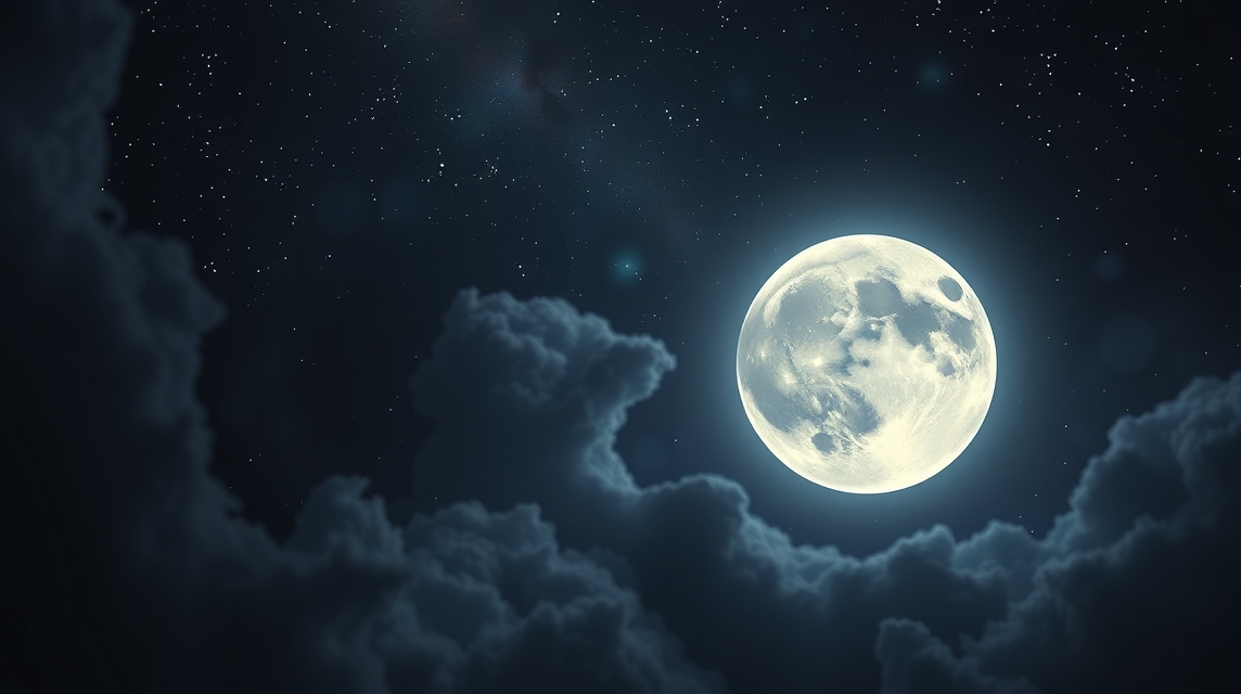 Fekete Hold az asztrológiában, tiszta éjszakai égbolt