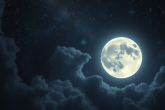 Fekete Hold az asztrológiában, tiszta éjszakai égbolt