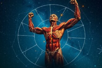 Asztrológia és izmok ábrázolása, Mars, Kos, Bika tünemények.