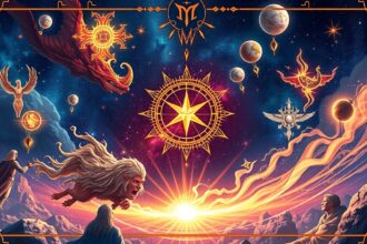 Asztrológiai szimbólumok és energiák képe, támadás és védekezés módszerei