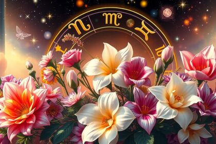 Virágok és csillagjegyek összekapcsolása asztrológiában.