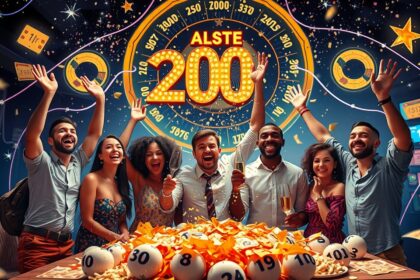 Nyereményjáték győztesek ünneplése boldogan a lottóval kapcsolatban.