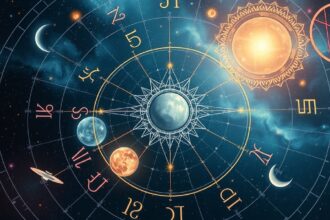 Asztrológiai táblázat különleges horoszkóp-helyekkel