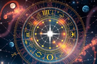 Asztrológiai diagram a Medium Coeli jelentésével kapcsolatosan