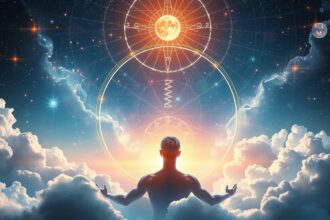 Asztrológiai szimbólumok és univerzális energia a szabad akarat kapcsán.