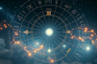 Asztrológiai diagram a szinodikus keringési időről