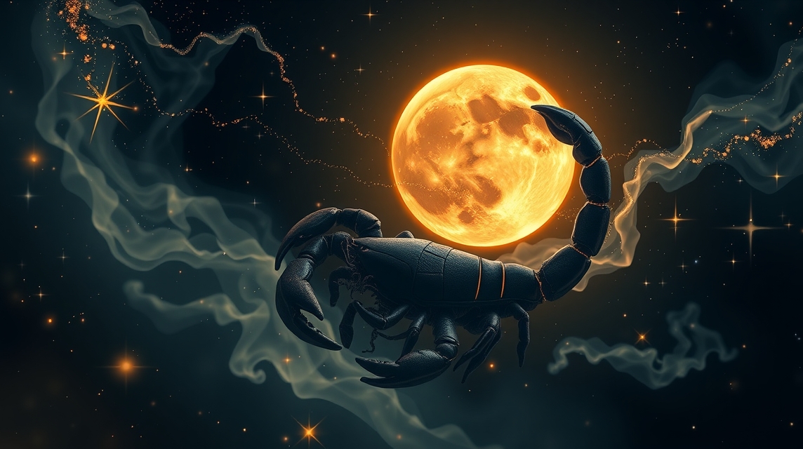 Holdcsomópont a Skorpióban - érzelmi átalakulás és megértés