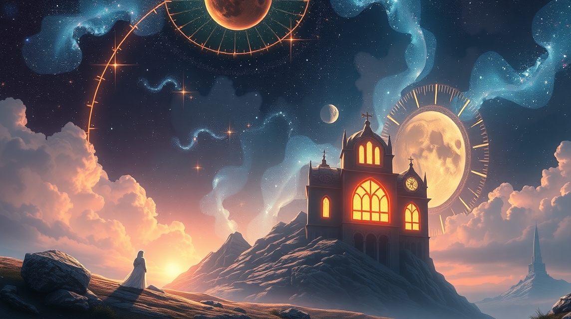 Asztrológiai szimbólumok a 4. ház jelentésével, otthon és család témában.