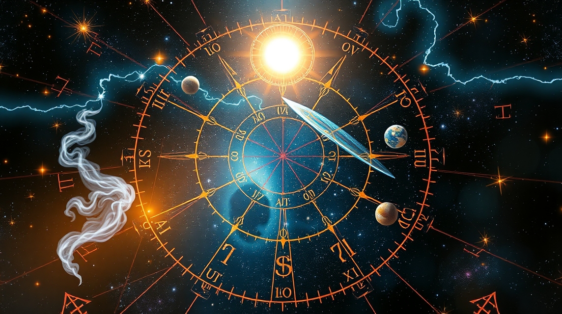 Asztrológiai kör, bolygók és csillagok a univerzumban