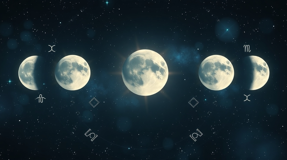 Lunáris horoszkóp és a Hold fázisai az asztrológiában