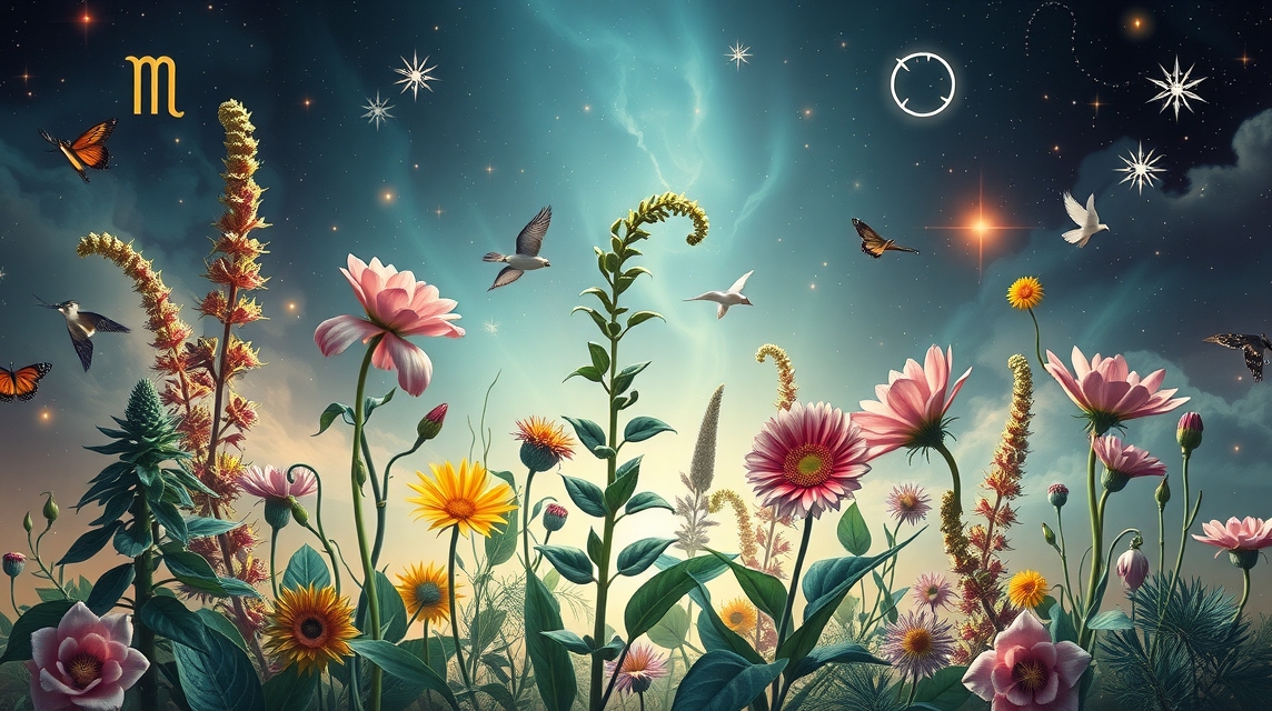 Bársonyos virágok és csillagok az asztrológiában