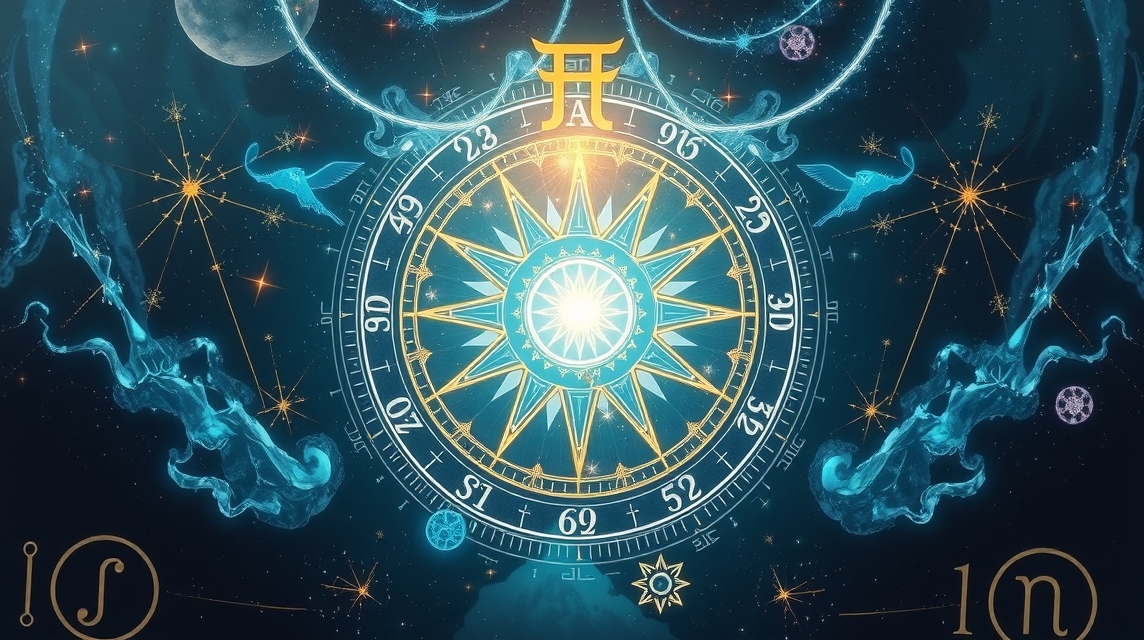 Asztrológiai polaritás és horoszkóp elemzés ábrázolása