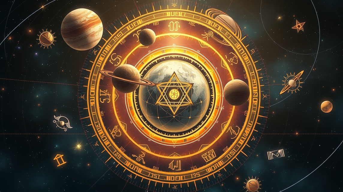 Asztrológiai szimbólumok és bolygók az univerzumban