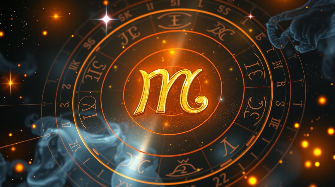 A Skorpió csillagjegy szimbóluma az asztrológiai körben