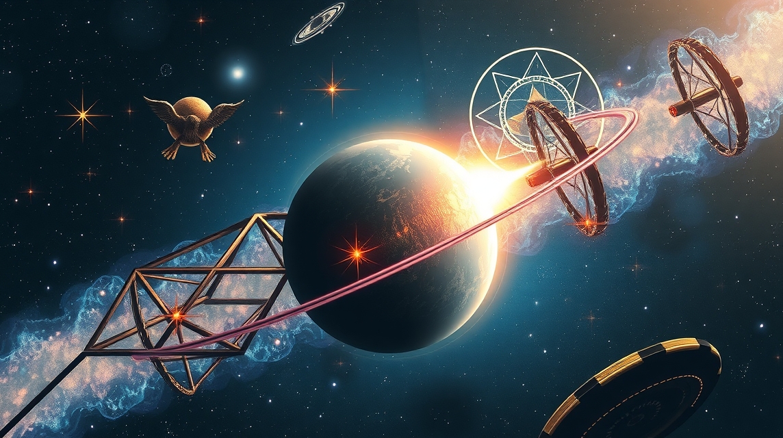 Digitális ábrázolás a támadott bolygóról az asztrológiában