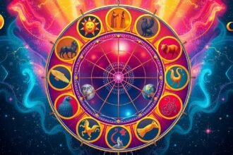 Asztrológiai kör a barátságok és kapcsolatok megértéséhez.