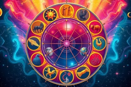 Asztrológiai kör a barátságok és kapcsolatok megértéséhez.
