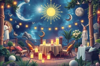 Kertiparti csillagjegy stílusban, varázslatos estével