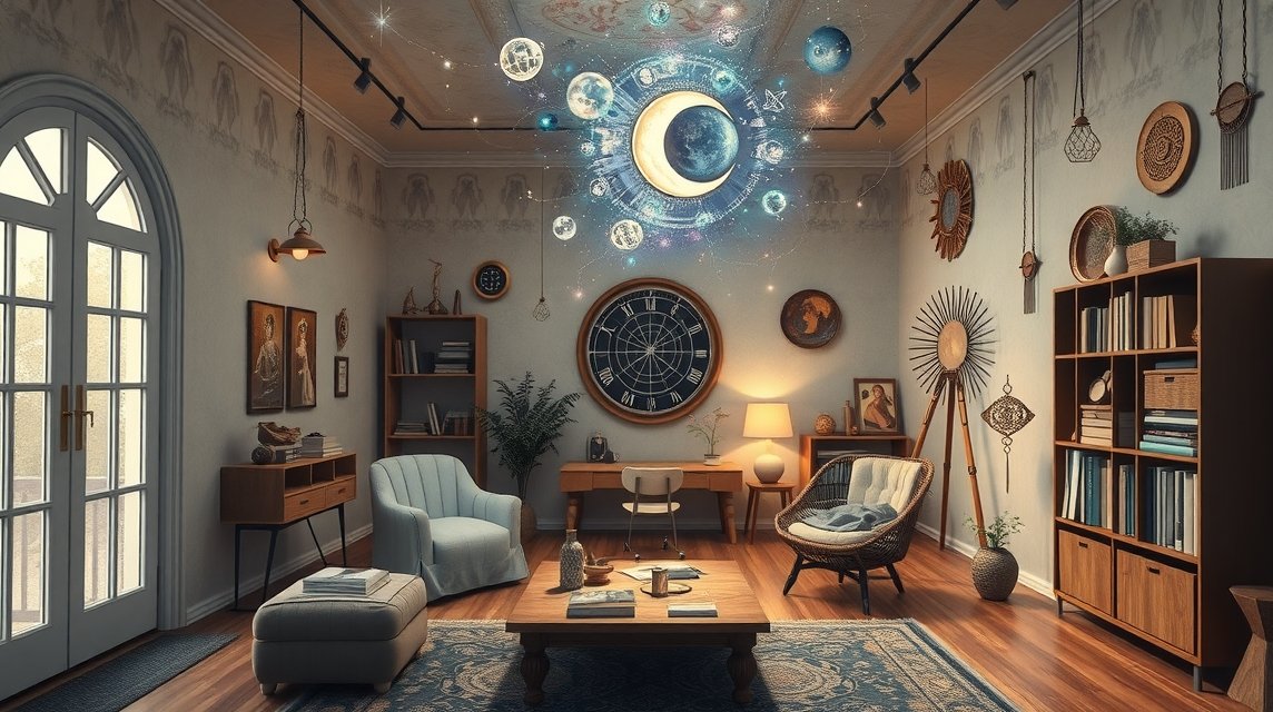 Minimalista lakberendezés pszichológiai elemekkel és harmóniával.