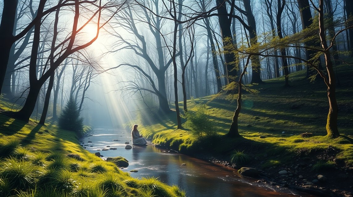 Nyugodt táj a Halak havában, ahol a lélek megtisztul