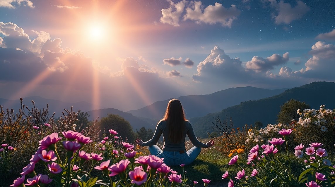 A megújulás évszaka: Így használd ki a tavaszi bolygóállásokat a céljaid eléréséhez. Tavaszi meditáció a virágok között a hegyeken.