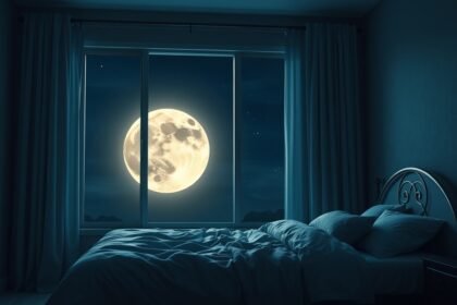 Április közepén a holdfázisok, megváltozott fényviszonyok és a hormonális ritmusok felborulása gyakran rontja az alvást. Elalvás és mélyalvás nehezebb lehet — néhány egyszerű praktikával azonban visszaállítható a nyugodt pihenés.