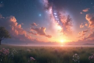 A csillagok csendes tanítói: türelemre és megújulásra ösztönöznek, emlékeztetnek a ritmusokra, hogy minden ébredés átmeneti és reményt hoz — fényt az úton a növekedés felé.