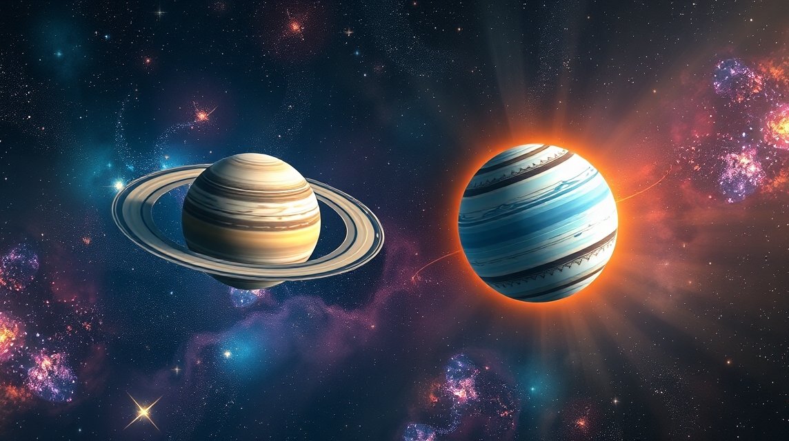 Szaturnusz és Neptunusz találkozása: valóság és illúzió súrlódása — nagy kijózanodás vagy spirituális ébredés? Ismerd meg, hogyan formálja személyes és kollektív életedet ez az átalakuló energia.
